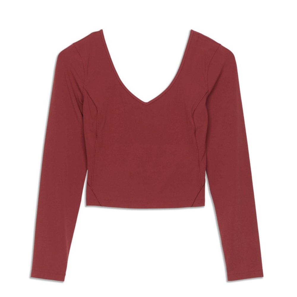 lululemon Align™ Long Sleeve Shirt - Mulled Wine - Size 6